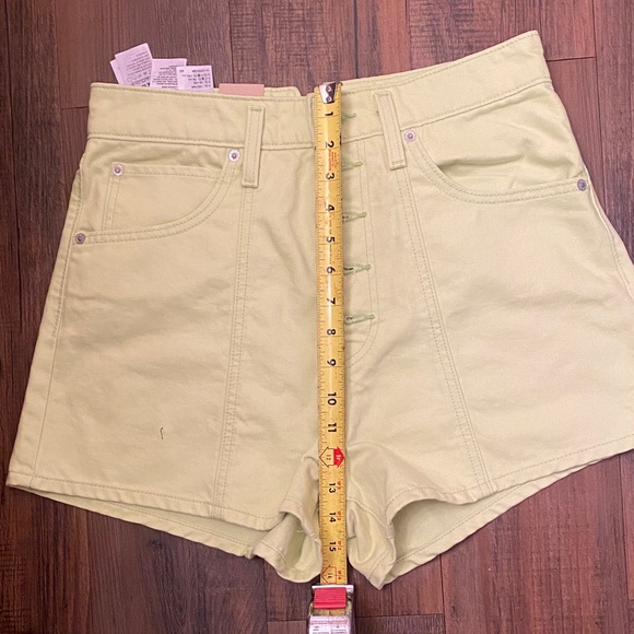 Levi's Light Green Denim Shorts - Picture 7 of 9